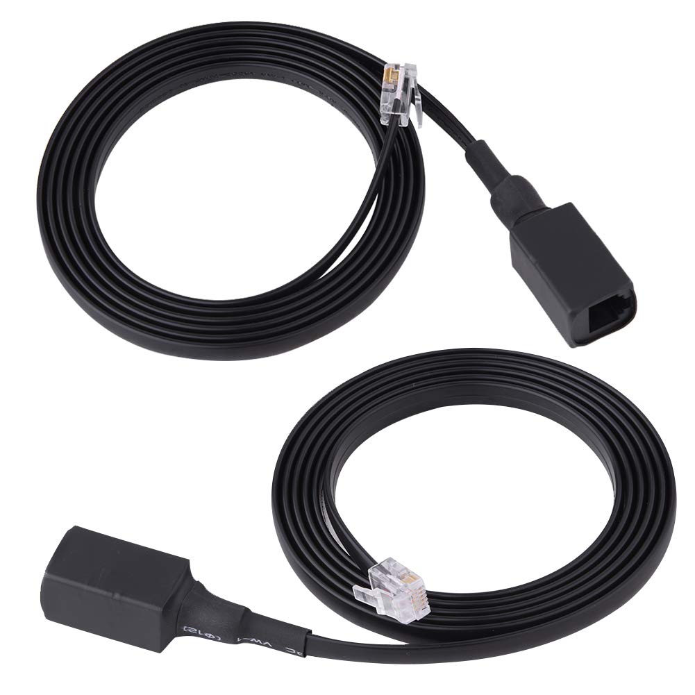 Durable 6-Pin Detachable Handheld Microphone Extension Cable for Yaesu Walkie-Talkies, 155cm Long