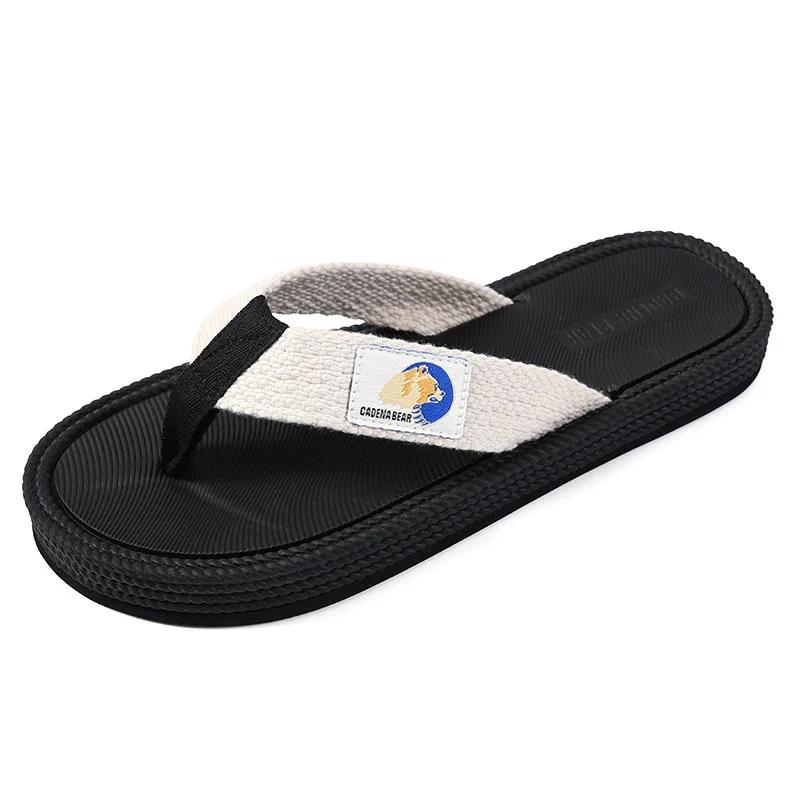 Cool Summer Slippers Flip Flops Men  Soft Comfortable Beach Sandals Outdoor Fashion Anti Slip Wear Flat Bottom Casual Shoes