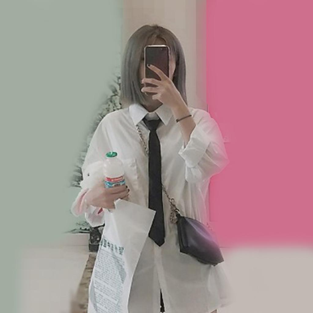 Skinny Tie Women Satin Skinny Scarf Long Necktie Satin Tie Formal Black Ties JK Uniform Tie Solid Color Plain Solid Tie