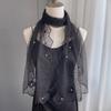 Retro Dresses Shawls Elegant Female Headscarf Fashion Lace Scarf Shawl  for Women