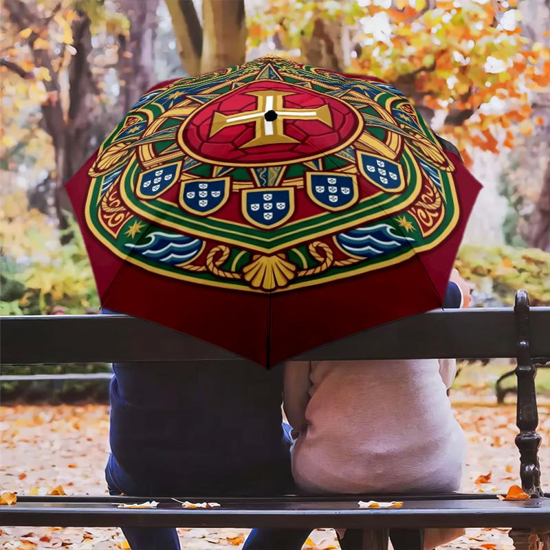 Royal Emblem Nautical Pride Folding umbrella Suitable for all seasons Suitable for all seasons Gift Three folds printing