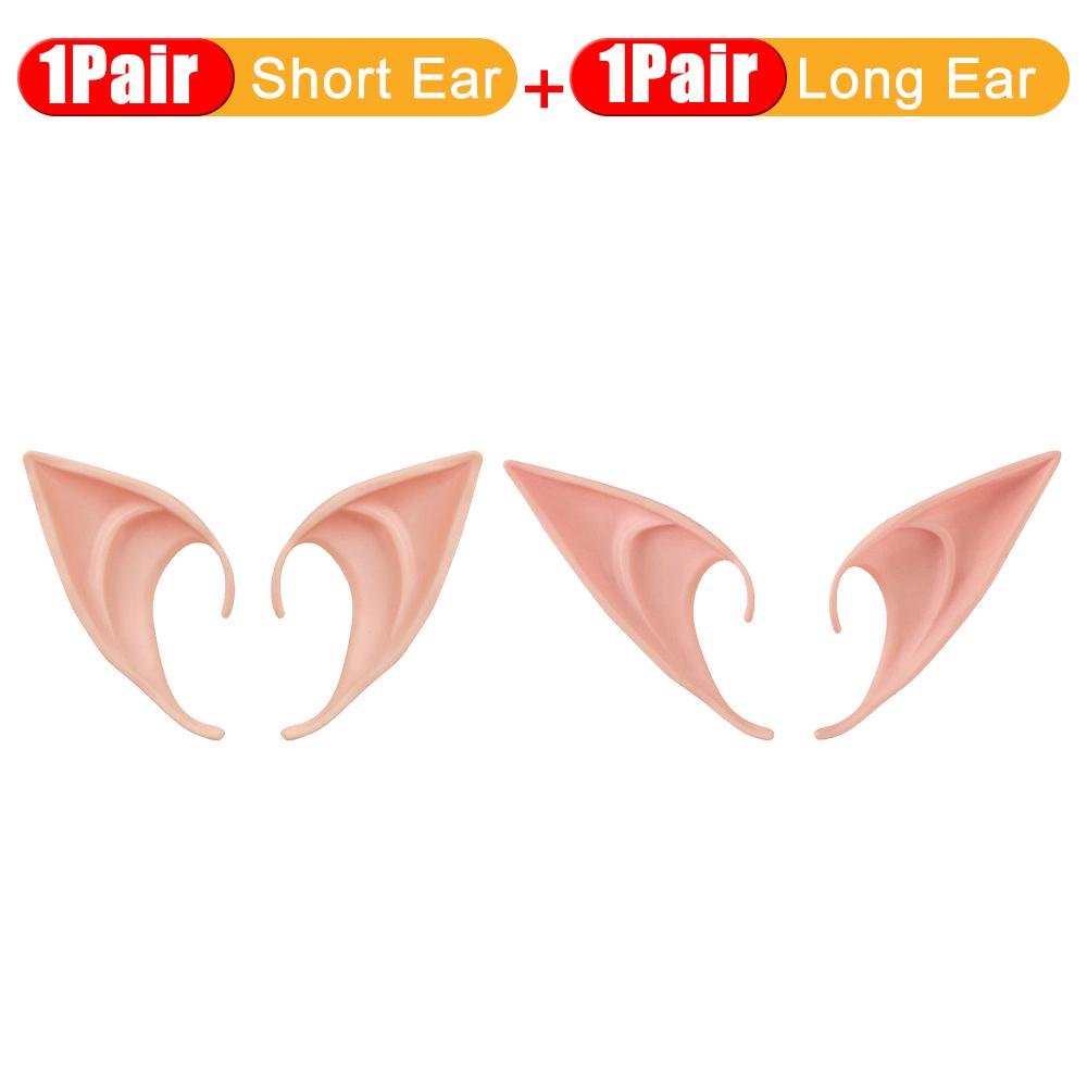 1-10 Paar Engel Elfenohren Halloween Cosplay Kostümzubehör Latexohren für Fee Cosplay Halloween Dekoration Foto Requisiten