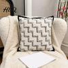 Skin Friendly Throw Pillow Covers Embroidered Cushion Cover Geometric Modern Artistic Home Decor Case for Sofa Bedroom Living Room 18 X Inches Style
