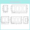 Sleek And Durable White Decorator Outlet Wall Plate Rocker Switch Cover For Home