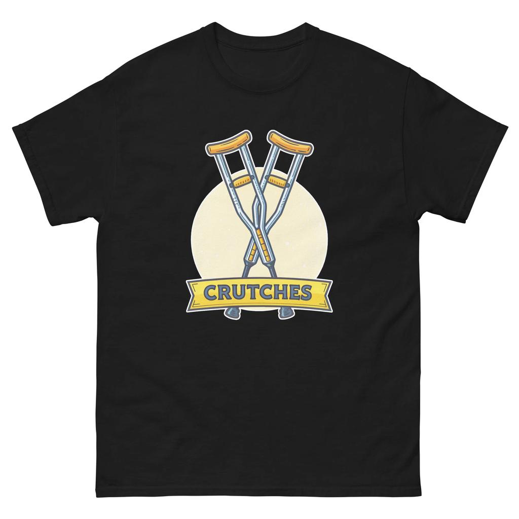 Crutches Hospital Health Medical Safety T-Shirt