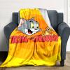 1pc Tom Jerry Flannel Blanket Soft Warm Throw for Home, Office, Travel, All-Season Cozy Bedding GiftL1099