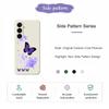 For Samsung Galaxy A17 5G Case Purple Butterfly Pattern Printing Straight Edge TPU Phone Back Cover