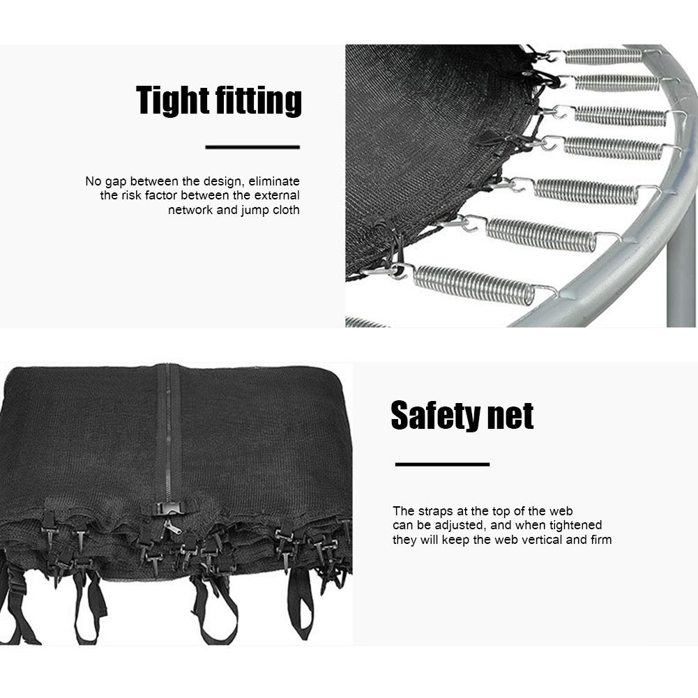 Trampoline Enclosure Safe Nylon Net Trampoline Protection Net for Outdoor Children Injury Prevention Fitness Equipment