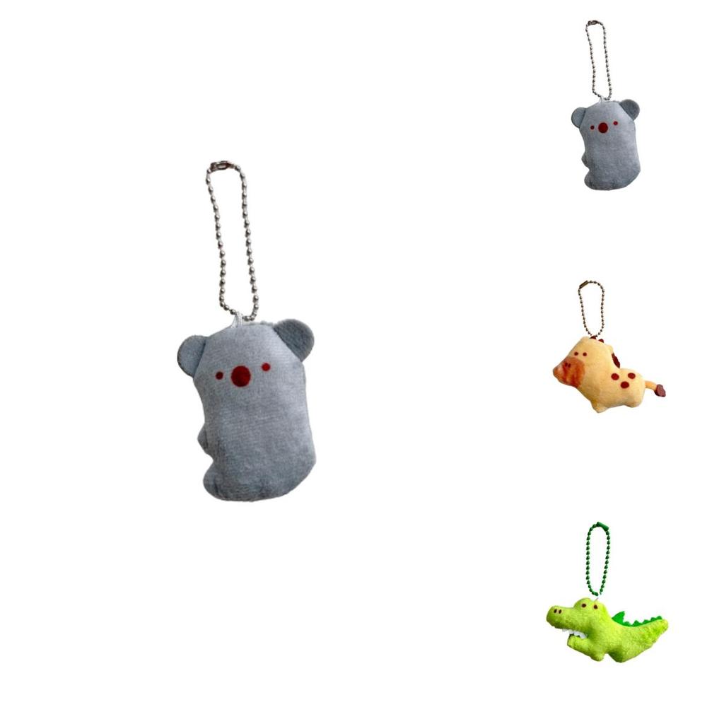Adorable Stuffed Animal Keychains With Super Soft Short Plush Fur