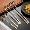 Wutuo Stainless Steel Long Handle Gourd Serving Spoon