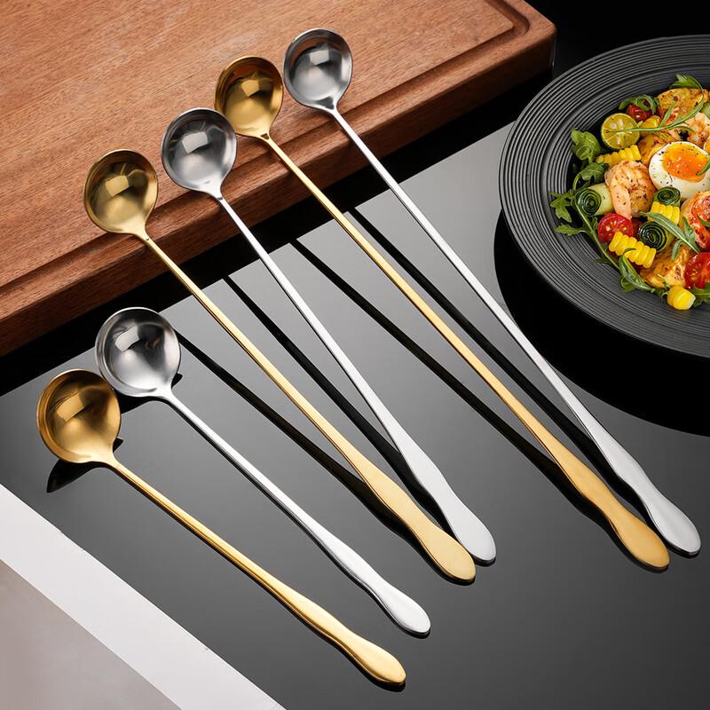 Wutuo Stainless Steel Long Handle Gourd Serving Spoon