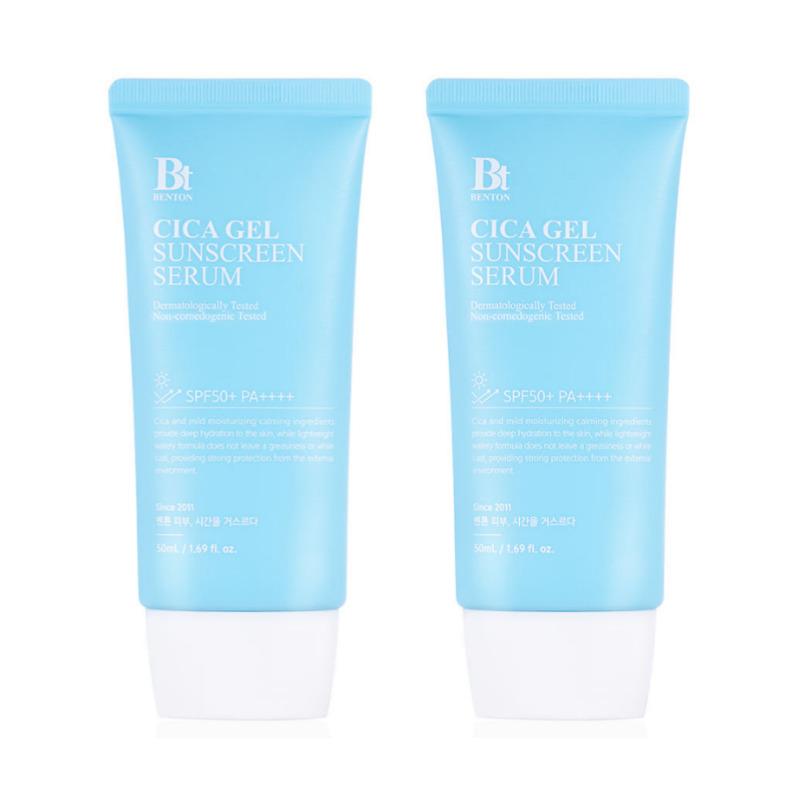Benton Cica Moisture Sun Serum SPF50+ PA++++ (50ml × 2) – Vegan Easy-Wash UV Protector