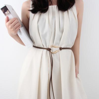 Women Belt Imitation Leather Adjustable Waist Cinching Belt Minimalist Design Dresses Shirts Jumpers Casual Waistband