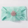 Hot-selling new baby headband cute mesh flower baby jacquard headscarf comfortable children's jewelry