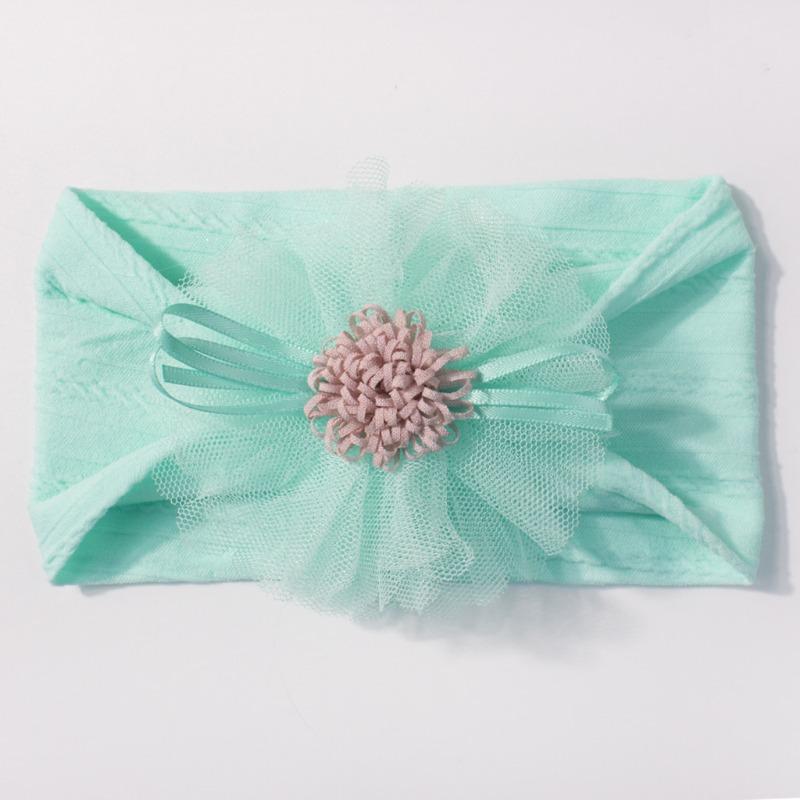 Hot-selling new baby headband cute mesh flower baby jacquard headscarf comfortable children's jewelry