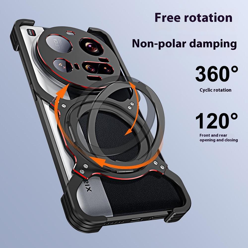 For Xiaomi 15 Ultra Case Kickstand Metal Bumper Magnetic Phone Cover
