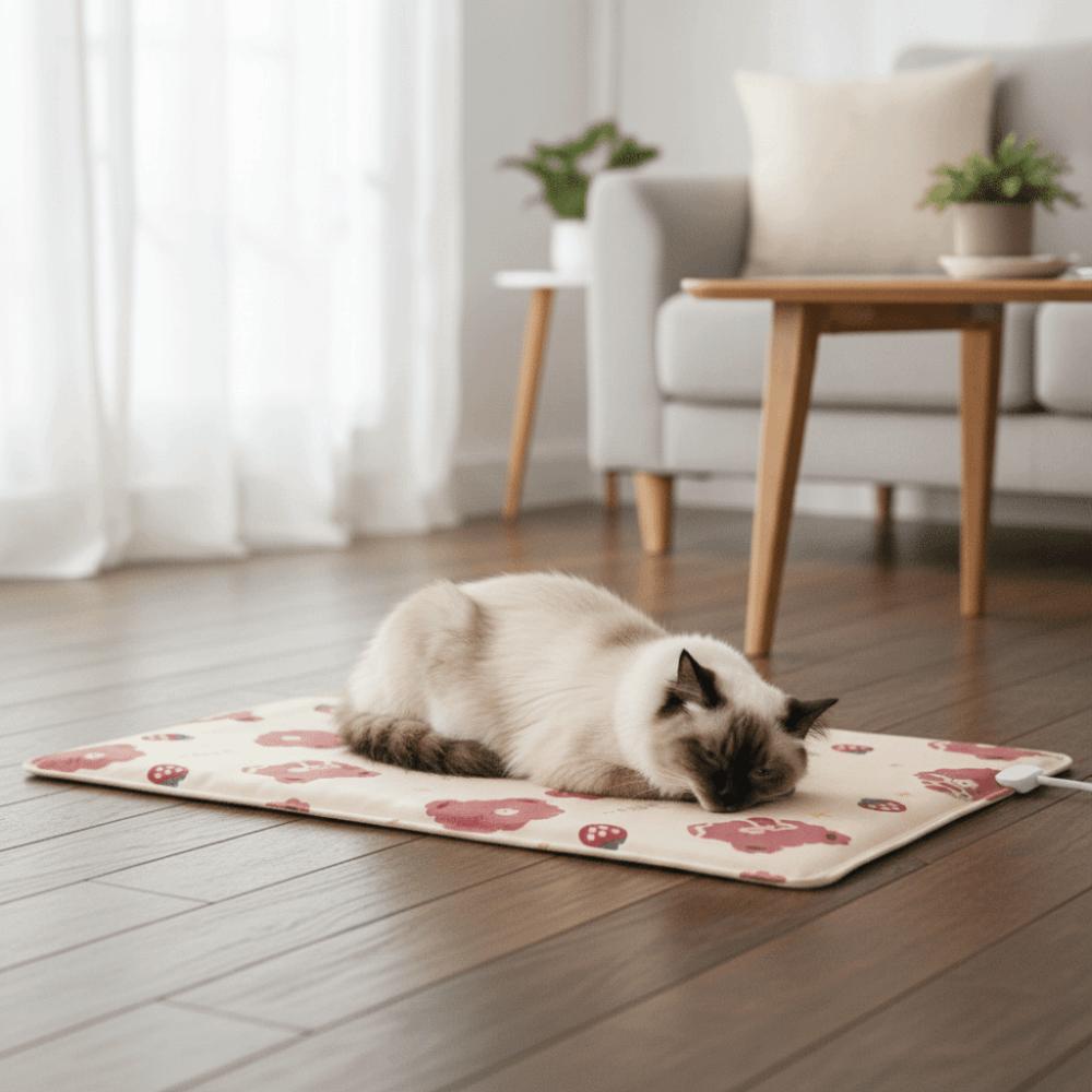 Adjustable Temperature Dog Heating Pad Waterproof Winter Pet Heater Cat Heated Mat Blanket  Winter