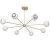 8 Light Modern Raw Brass Chandelier Light Fixture Ceiling Fixture Italian Light