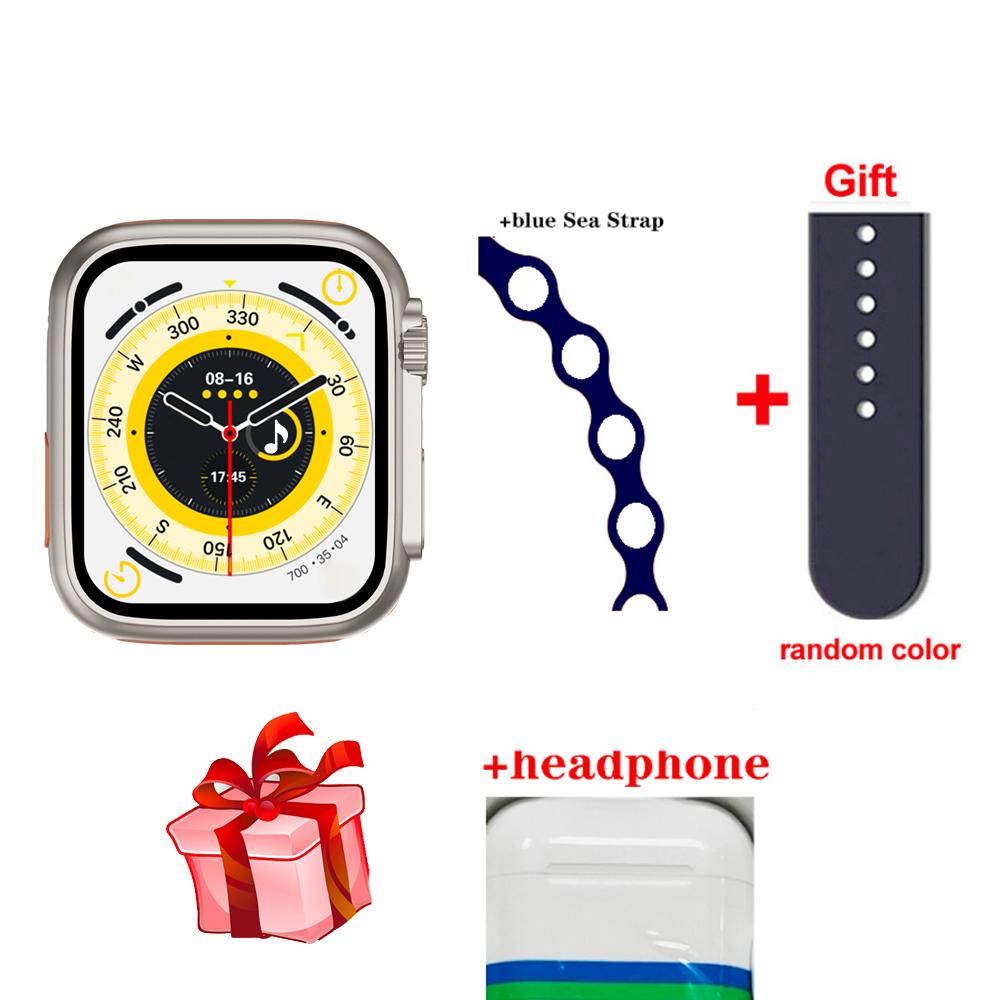 2.0 Inch Series 8 Bt Call Men Smart Watch I8 Ultra Blue Tooth Headset Women Heart Rate Monitor Fitness Sport Smartwatch