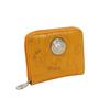 Snoopy Women's Wallet with Coin Purse and Round Zipper, Popular Character SNOOPY Medal Print (Yellow)