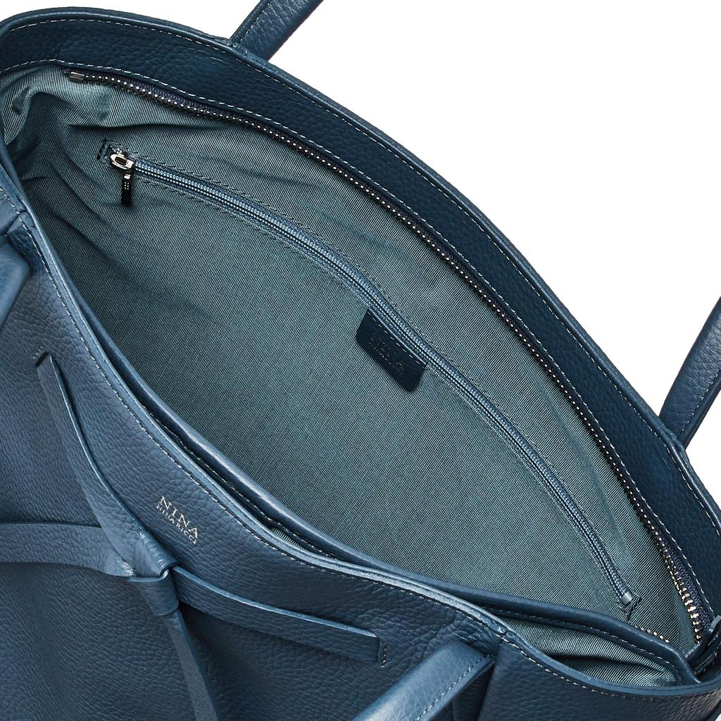 Nina A4 size compatible tote bag Venus Navy [Nina Rich] Women's