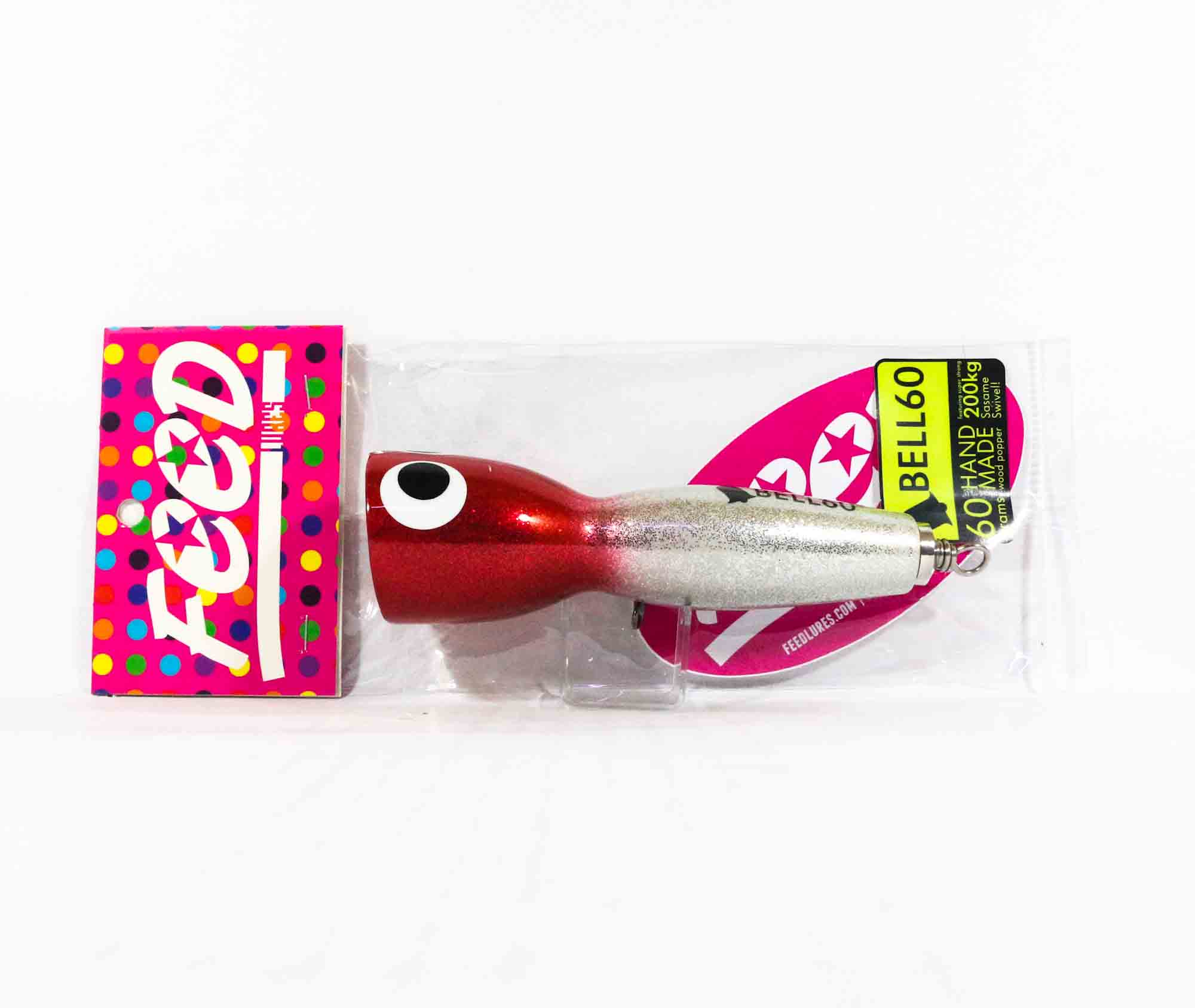 

Feed Lures Bell 60 Плавающая приманка ручной работы Wood Popper 60 грамм SP2 (7002)