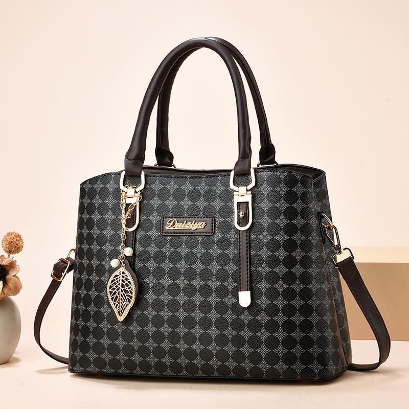 

Stylish Pu Bucket Bag For Moms Perfect For Mothers Day Gift Spacious Versatile Shoulder Tote чёрный
