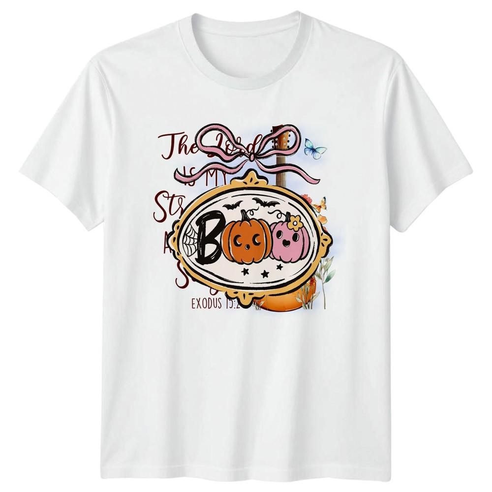 Boo Unisexs TShirt Cute Pumpkin Bats Halloween Halloween Gift For Her S