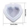 3DDiamond Soap Moulds Love Heart Design Silicone Mold DIY Car Pendant Gypsum Plaster Heart Mold Diamond Candle Molds Soap Making