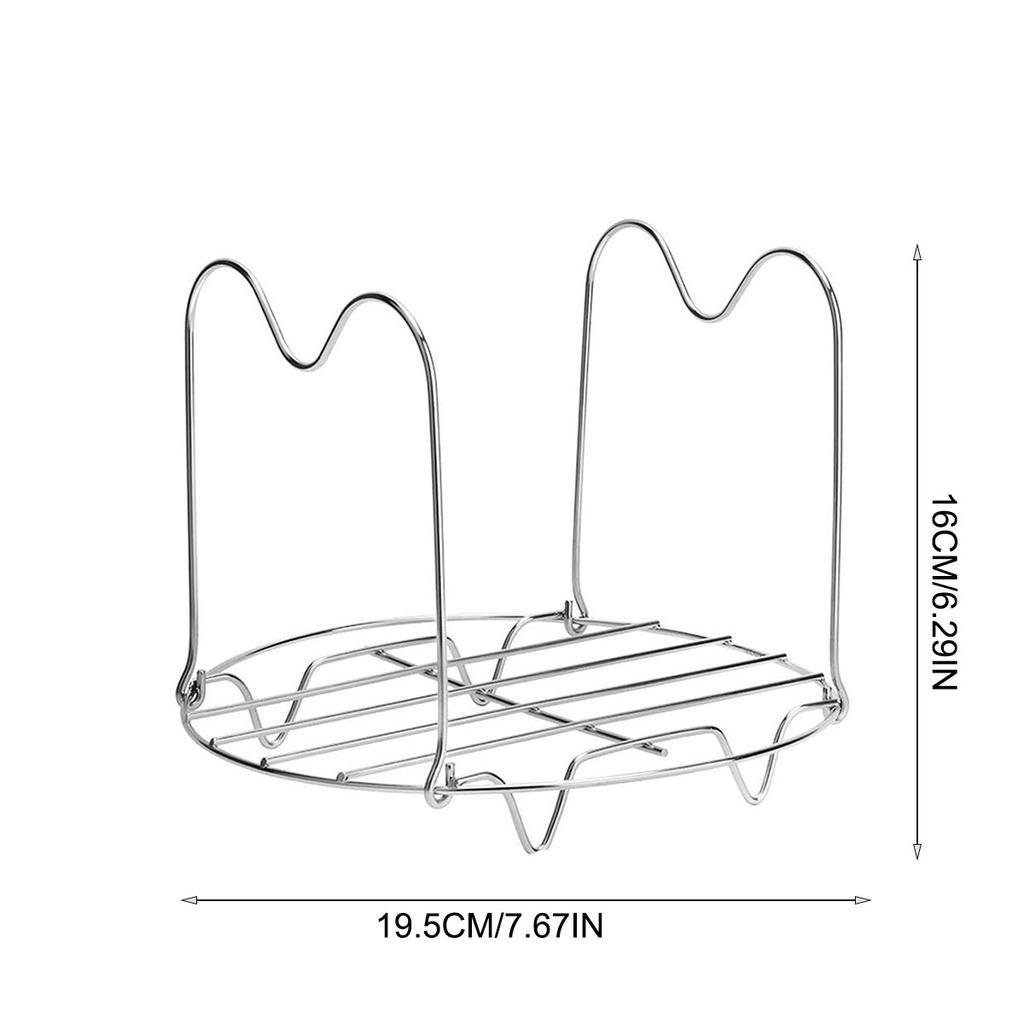 Neuer Instant Pot Dämpfeinsatz Küchenkochgeschirr Rund Edelstahl Kochgeschirr Dämpfeinsatz Ständer Küchenheizbedarf