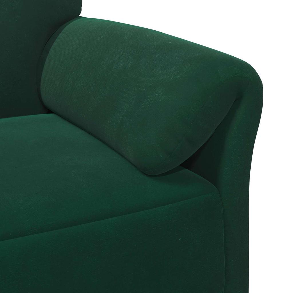 2 Seater Sofa in Dark Green 138 x 83 x 95 cm Velvet