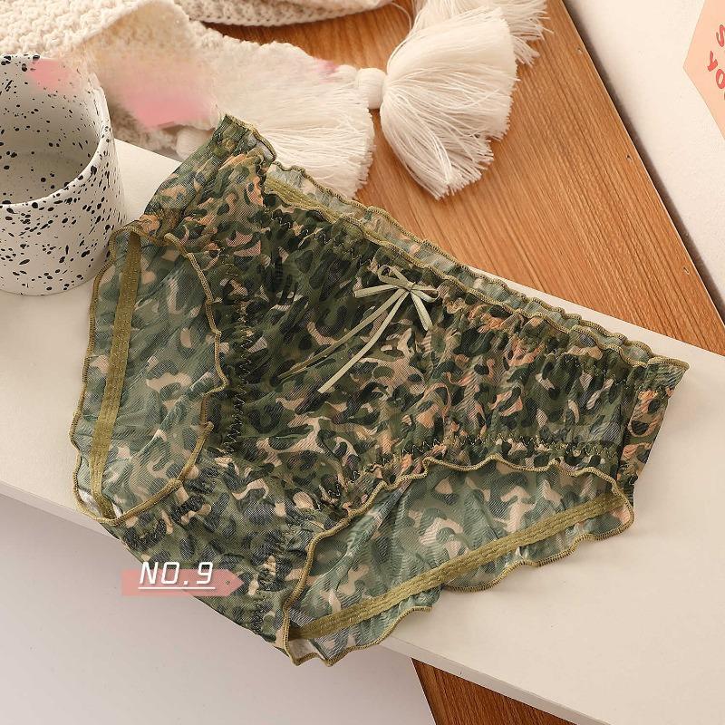 

Сетчатое цветочное свежее кружевное сексуальное нижнее белье чистое желание сладкие дышащие женские треугольные трусики со средней талией one size