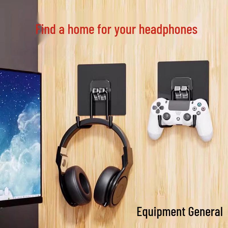 Punch-Free Headphone & Controller Hook - Universal Dorm Storage Rack