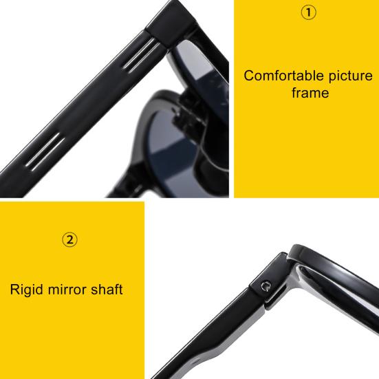 Faltbare Sonnenbrille, UV-beständig, leicht, rutschfest, tragbar, für unterwegs, für Männer, Frauen, Erwachsene, zusammenklappbare Brille, modisches Accessoire