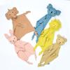 Baby Comforter Blanket With Dual Layer Cotton Gauze Soft Plush Toy For Newborns