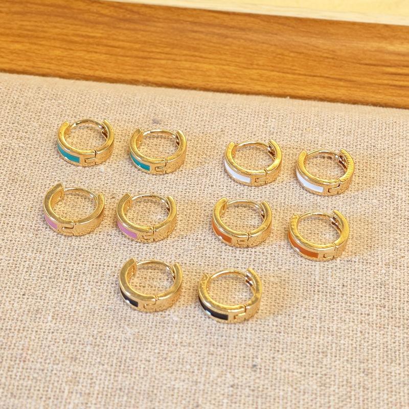 Wind Ohrringe Schmuck Gold farbige Tropfen geometrische Loop Ohrringe