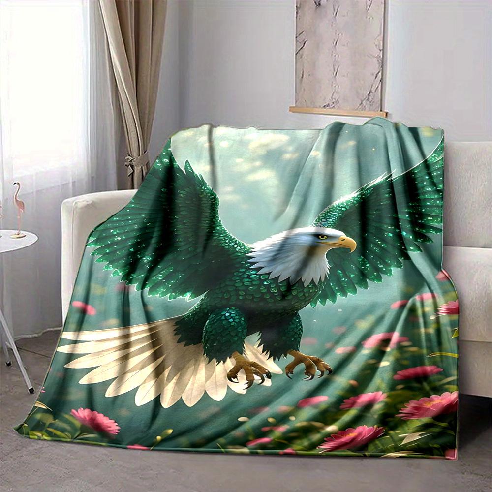 1pc Fantasy Eagle Wings Blanket Lightweight Blanket Throw Blanket For Sofa, Bed, Travel, Camping, Livingroom, Office, Couch, Chair yy251010019