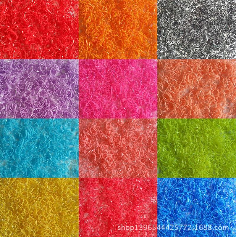Candy Color Baby Rubber Bands, Small Size, Disposable Hair Ties, 3000 pcs/bag