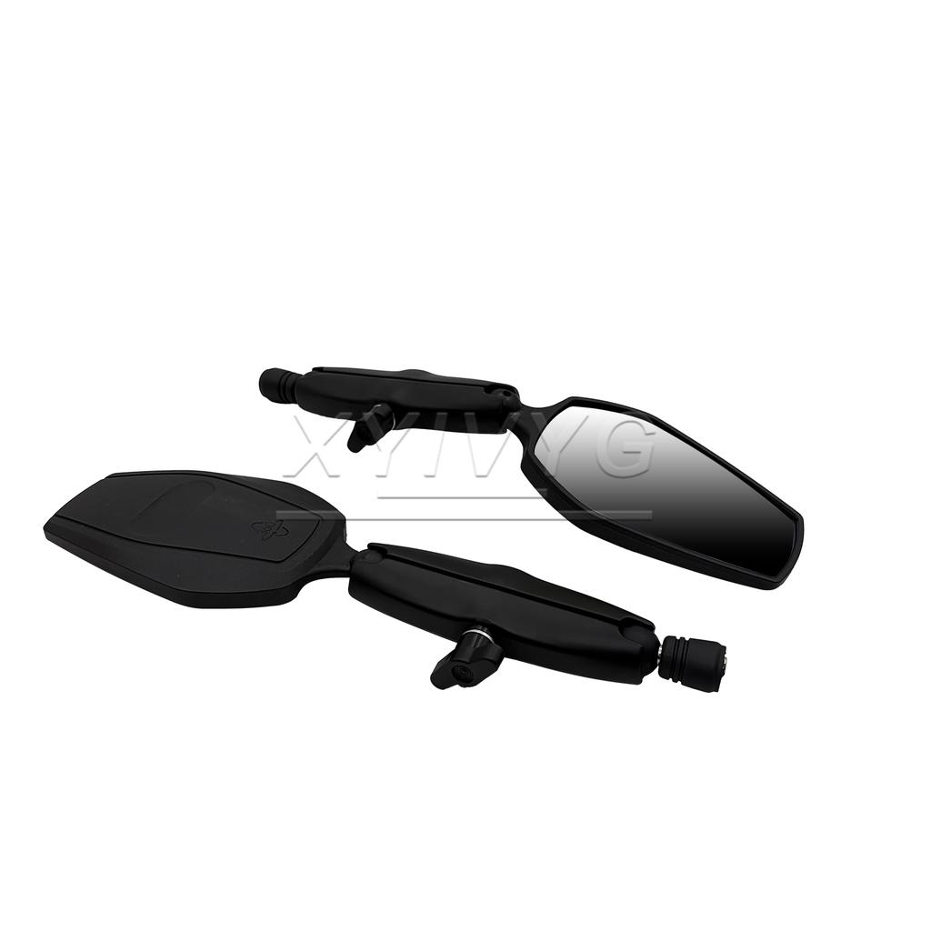 2pcs Foldable Side Rearview Mirrors For 22MM Handlebar Motorcycel Suzuki Yamaha Honda Kawasaki HD E-bike Universal