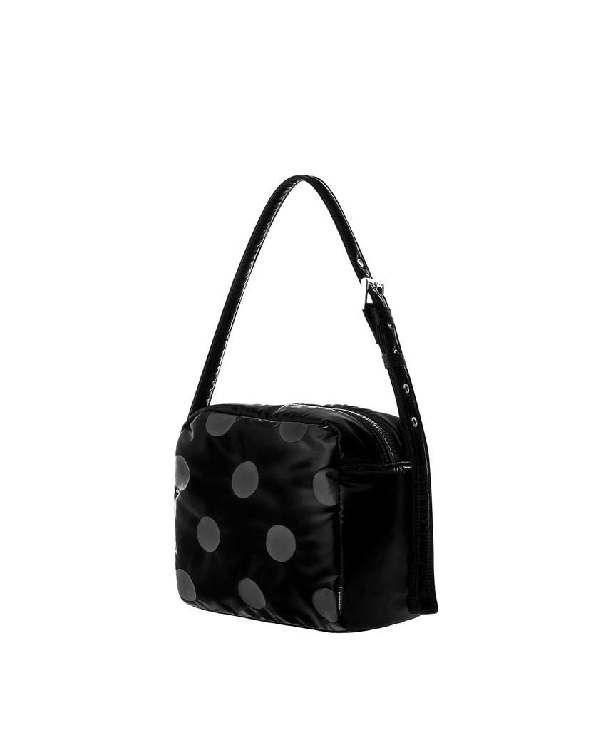 Sweetch Shoulder Bag M Glossy Black Polka Dot