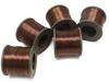 Lot Of 5 Pieces Polyamide Brown Spool Quilting Machine Stitching Metallic