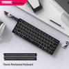 Wireless Bluetooth Tri-Mode 61-Key Compact Mechanical Keyboard for E-Sports and Office with Silent Custom PBT Keys