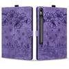 Etui na tablet Galaxy Tab S10 FE Plus 13.1" Etui 3D z wytłaczanym kwiatkiem i kotkiem Portfel z klapką i podstawką dla Samsunga SM-X620 SM-X626B