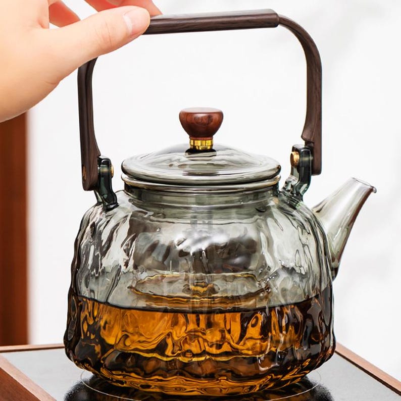 Glass Teapot High-temperature Resistant Glass Teapot Teapot with Filter Tea Set for Tea Parties
