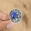 Natural Lapis Lazuli Handcrafted Multi Stone Ring Jewelry 925 Sterling Silver
