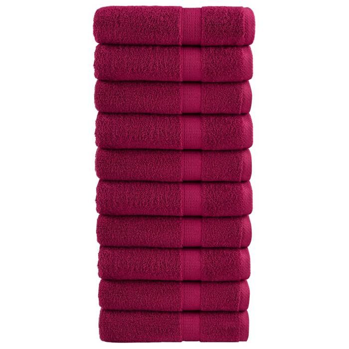 VidaXL Serviettes de Douche de Qualité Supérieure 10 pcs, Draps de Bain, Serviettes d'Invité, Serviettes de Salle de Bain 137214