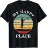 SUP Girl Mein glücklicher Ort - Wassersport Stand Up Paddle Board Geschenk Unisex T-Shirt