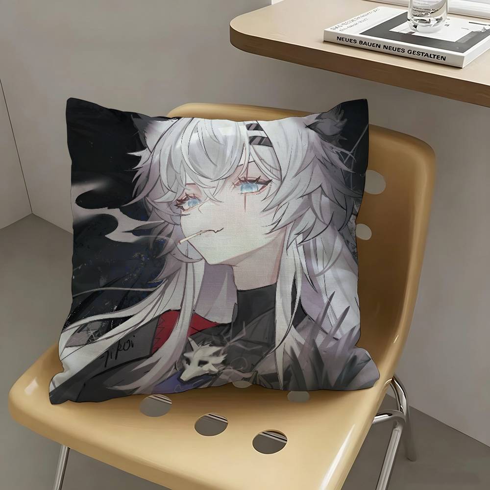 1pc Game A-rknights L-appland Pillow Case Fashion Square Pillowcase Bedroom Sofa Room Ins Decoration Leisure