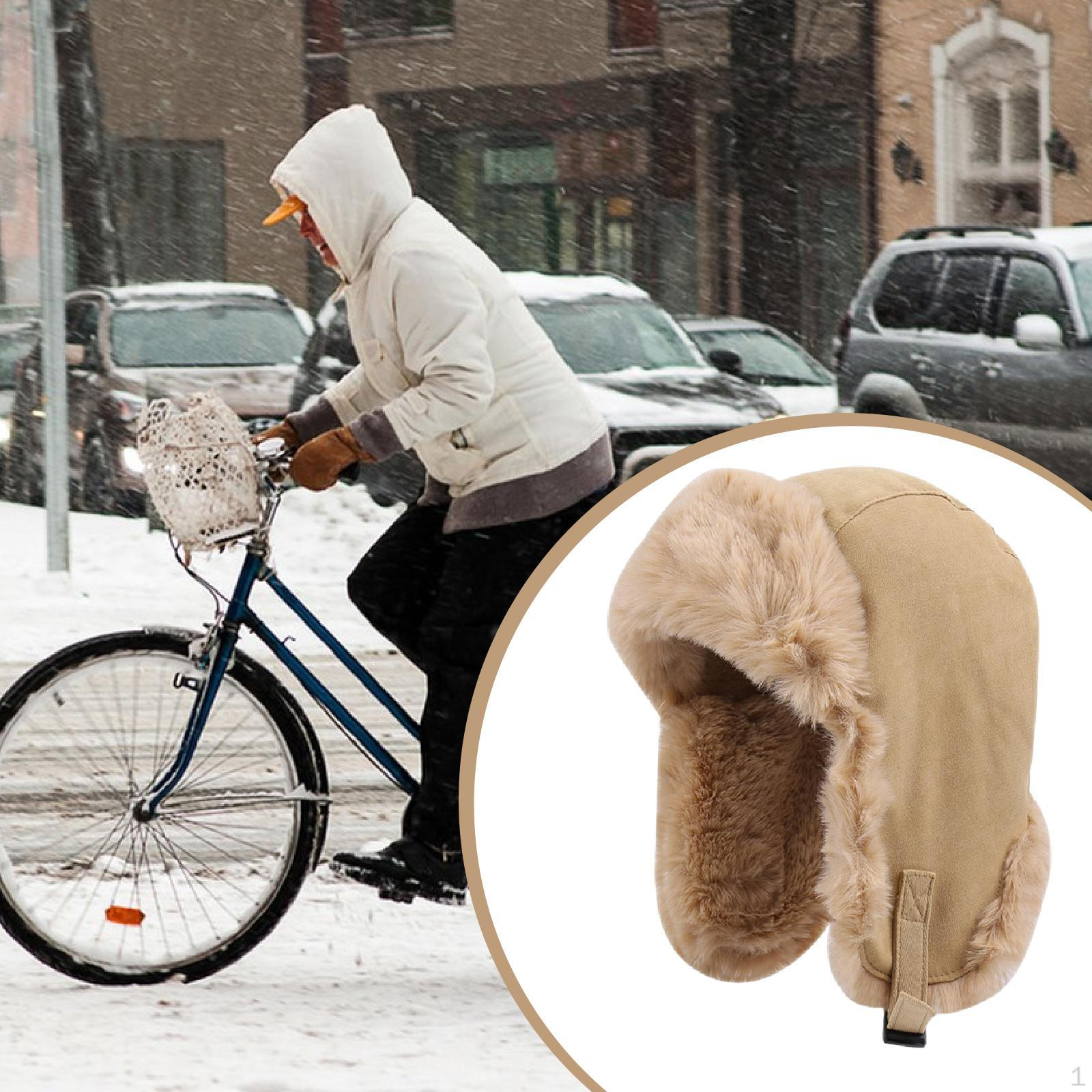 

Зимняя шапка-ушанка, непродуваемая, бомбер для повседневной носки, взрослая, погода хаки