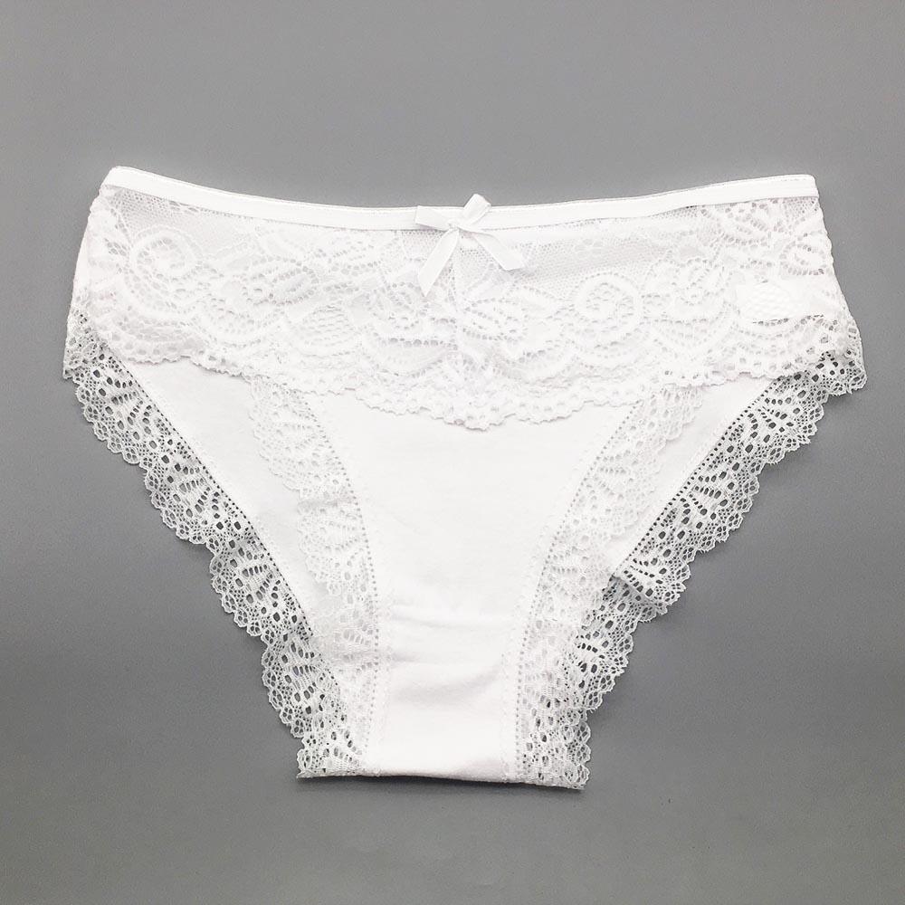 Underwear Cotton Ladies Sexy Lace Briefs Panties Lot 6 pcs